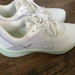 Ryka No Limit Training Sneaker White & Seafoam Green